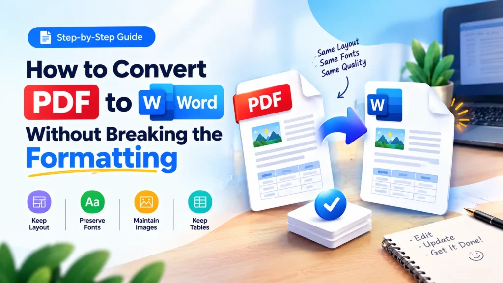How to Convert PDF to Word Without Breaking the Formatting | Free Converter Lab