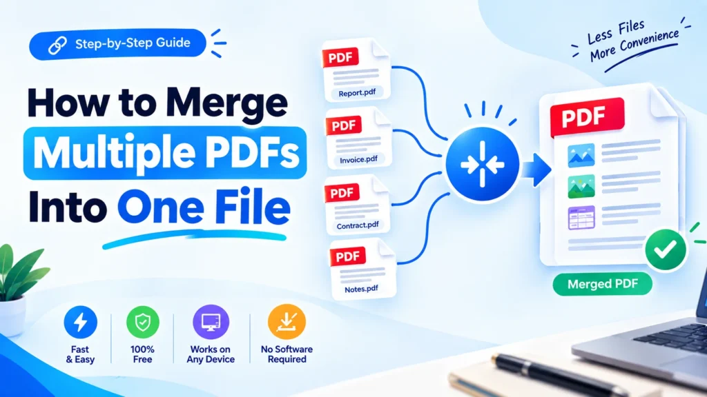 How to Merge Multiple PDFs Into One File | Free Converter Lab