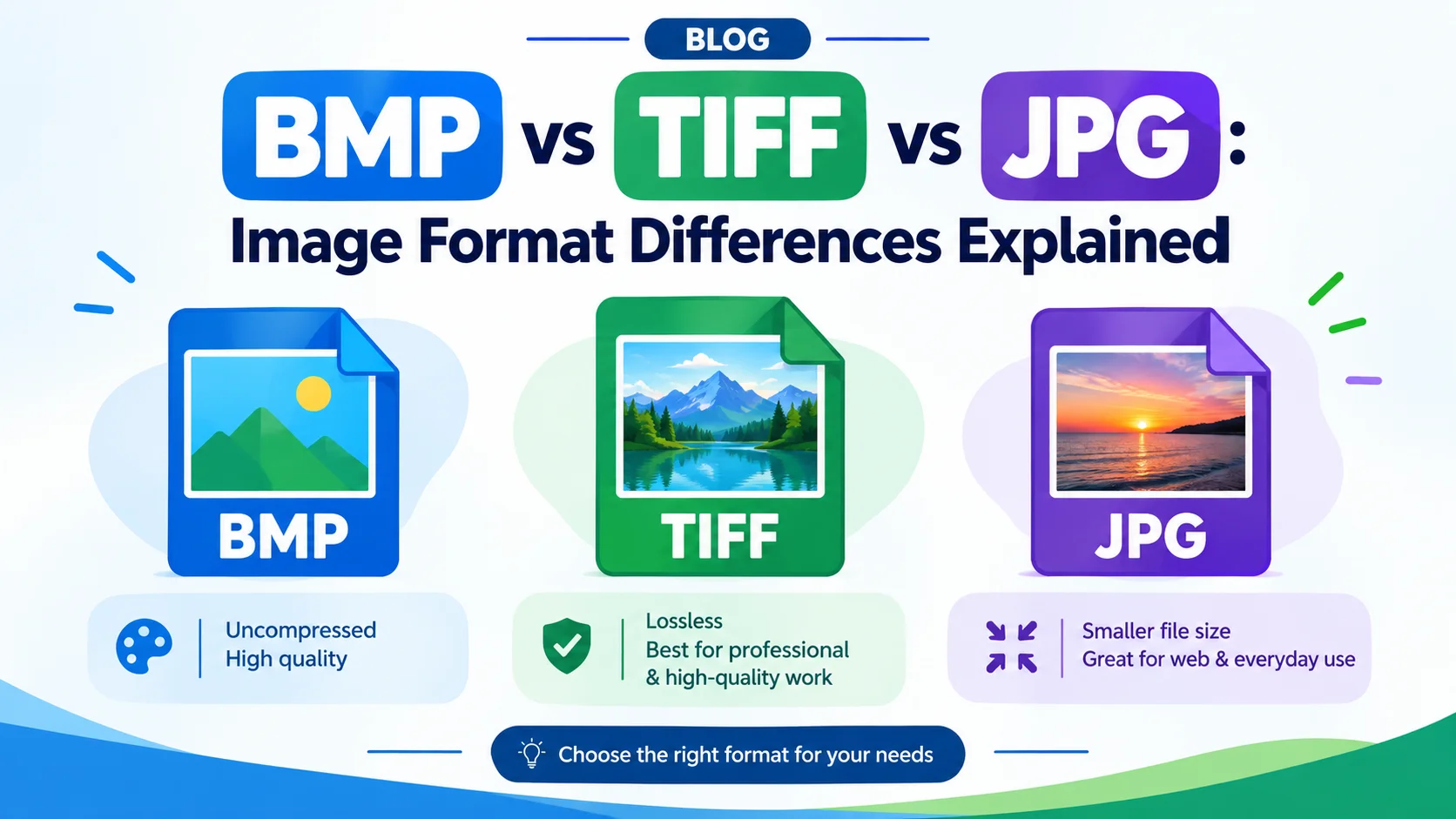 BMP vs TIFF vs JPG Image Format Differences Explained | Free Converter Lab