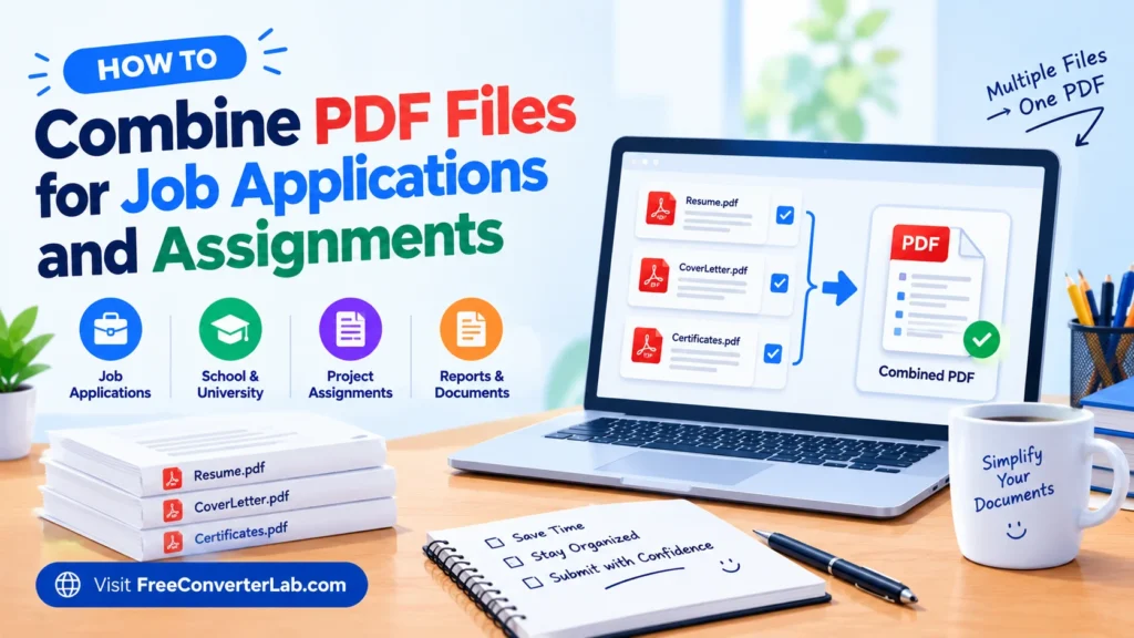 How to Combine PDF Files for Job Applications and Assignments | Free Converter Lab