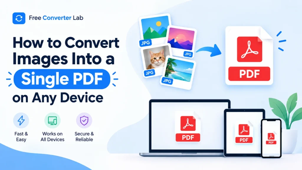 How to Convert Images Into a Single PDF on Any Device | Free Converter Lab