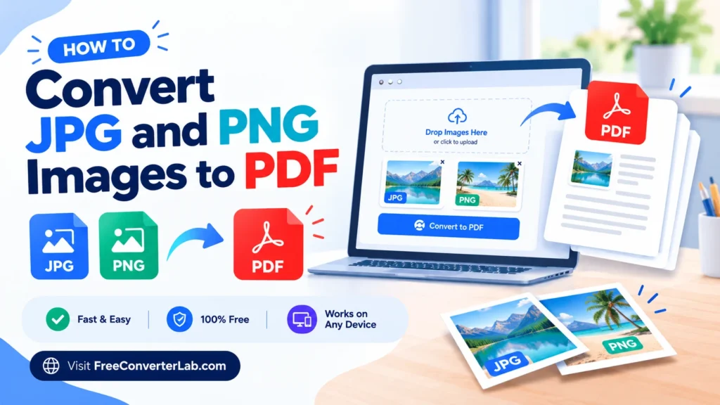 How to Convert JPG and PNG Images to PDF | Free Converter Lab