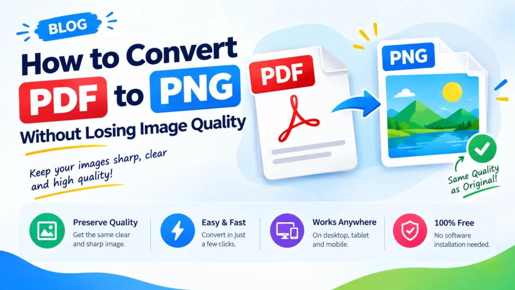 How to Convert PDF to PNG Without Losing Image Quality | Free Converter Lab